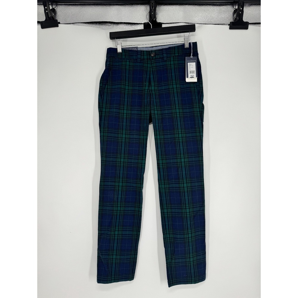Vineyard Vines Breaker Chino Pants Mens 28x30 Tartan Plaid Straight Leg Stretch